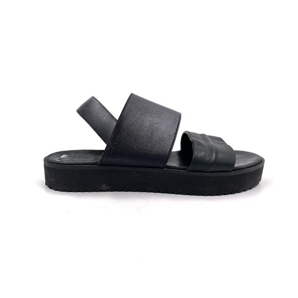 Miz Mooz Inuovo Black Soft Leather Sandals Size